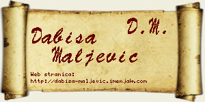 Dabiša Maljević vizit kartica